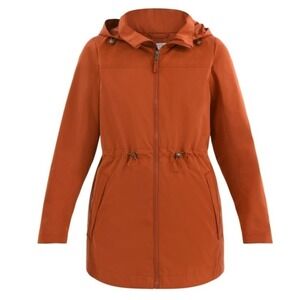 Time and‎ Tru Lightweight Anorak Jacket Rusty Bronze 2X 20W 22W New NWT